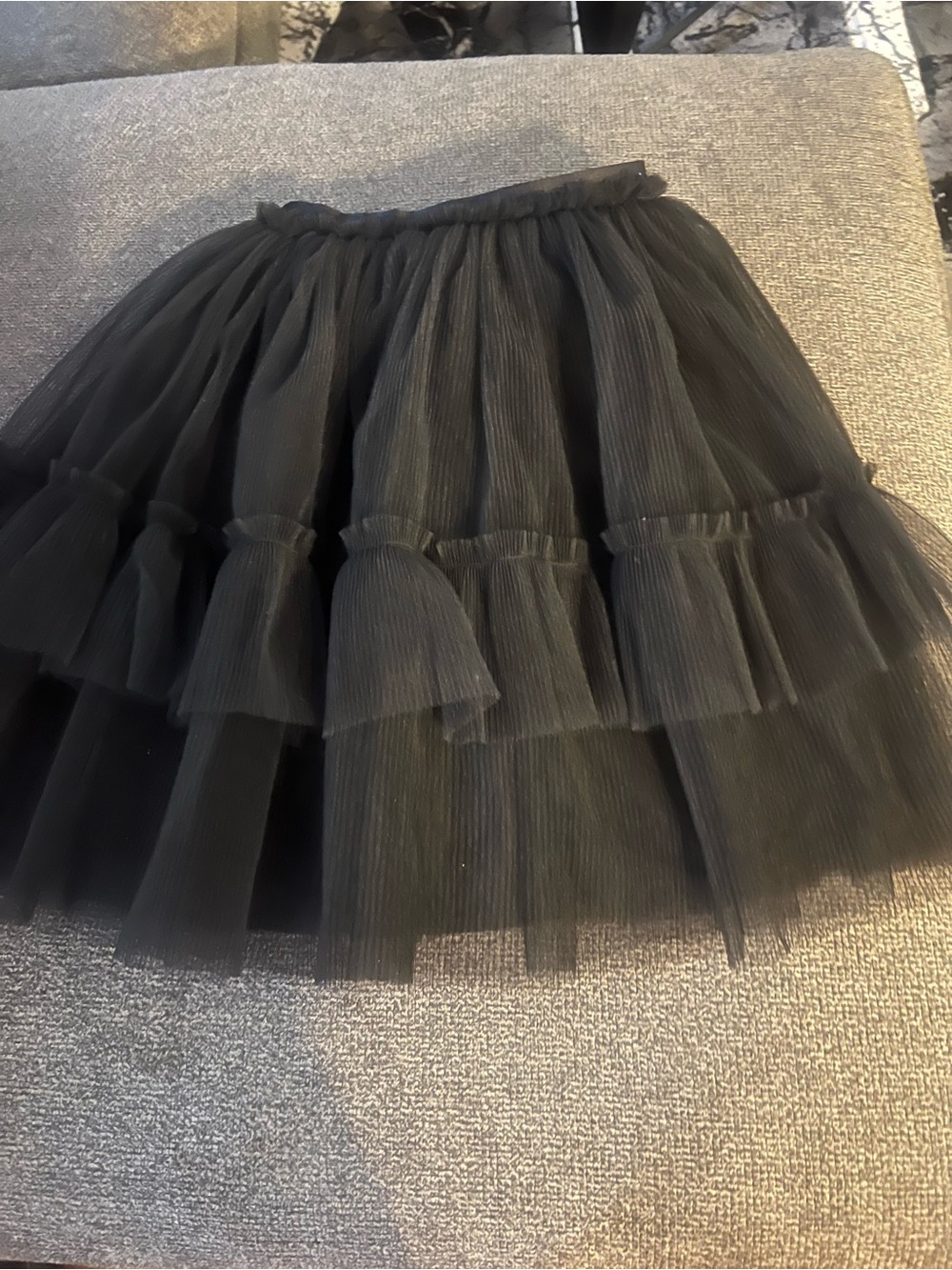 H&M Black Layered Tulle Mini Skirt